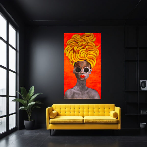 Twin 1. Twin with a banana turban - Image 7